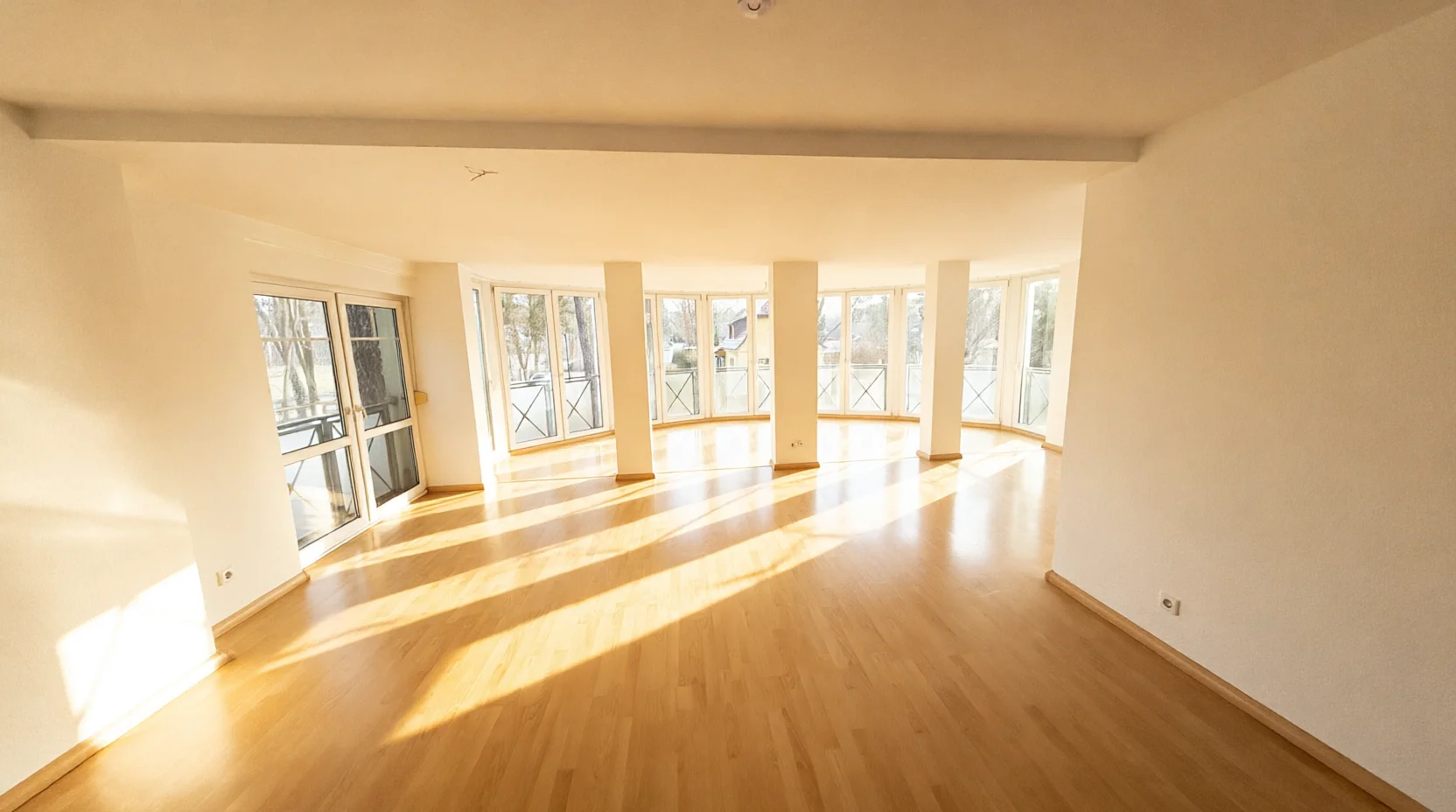 Wohnzimmer 3 Zimmer Wohnung Bad Saarow Nähe Scharmützelsee mieten